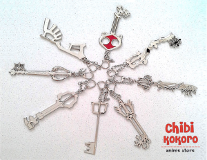 Dijes de Kingdom Hearts plateado