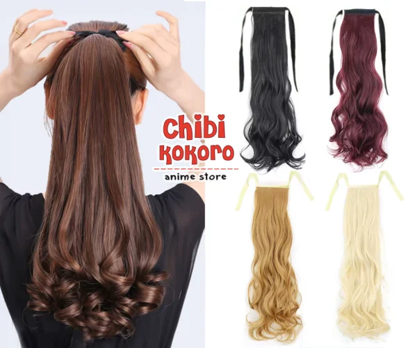 Aplique ponytail bucles