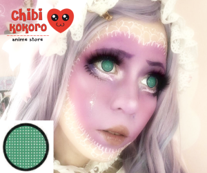 Lentes de contacto - Green mesh rim