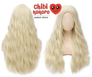 Peluca frizz rubio platinado #613