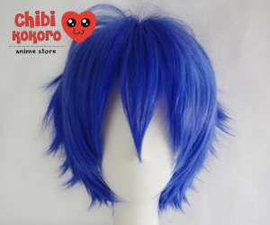 Peluca corta desmechada azul #99 (preventa)