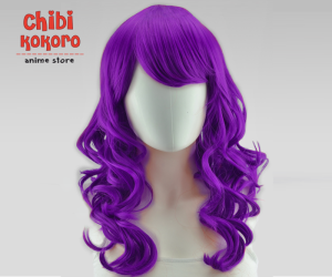 Peluca larga enrulada violeta #51P