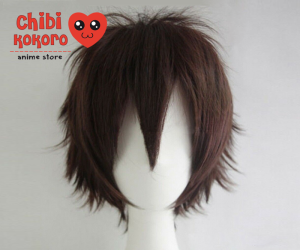 Peluca corta desmechada café #4 (preventa)