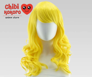 Peluca larga enrulada amarilla #2C