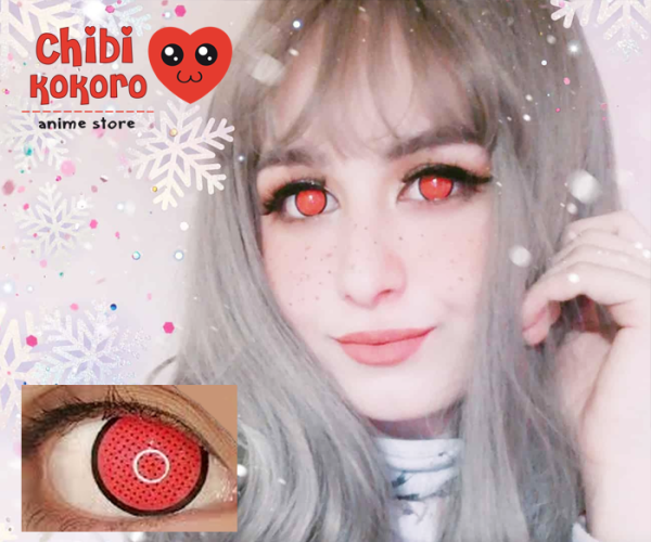 Lentes de contacto - Red mesh rim