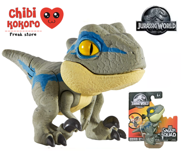 Jurassic World Snap Squad HBC64-HCM21 - Statuetta Dinosauro Portatile Con Bocca Che Morde