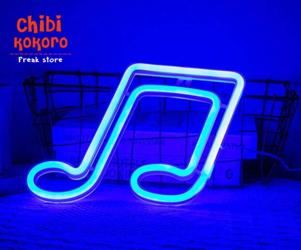 Lampara neon nota musical