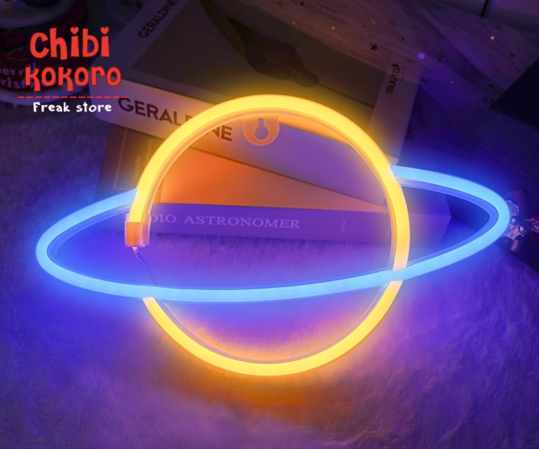Lampara neon planeta