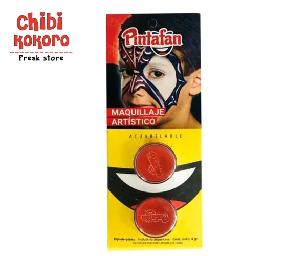 Maquillaje artístico acuarelable - Rojo