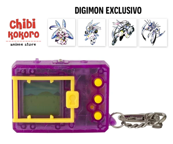 Digimon V-pet 20th Anniversary Translucent Purple