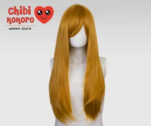 Peluca larga lacia naranja dorado #8 (preventa)