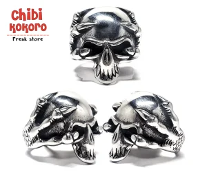 Anillo calavera garras
