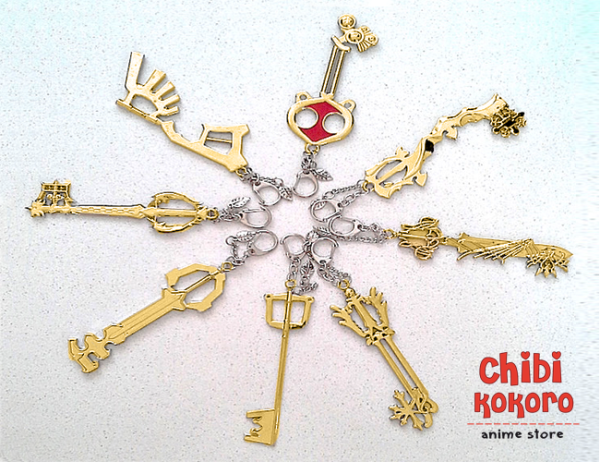 Dijes de Kingdom Hearts dorado