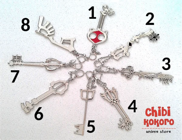 Dijes de Kingdom Hearts plateado - Imagen 2