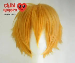 Peluca corta desmechada rubio dorado #65 (preventa)