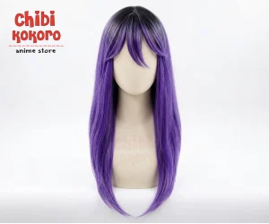 Peluca lolita violeta y negro