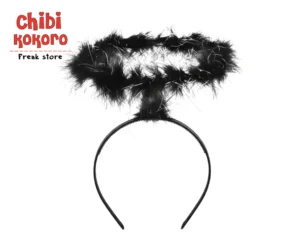 Vincha halo angel negro